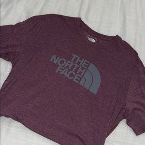 North Face T shirt maroon